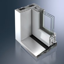 System drzwi przesuwnych Schüco ThermoSlide w standardzie pasywnym Fot. Schüco 