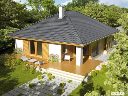 Wizualizacja projektu domu Glen