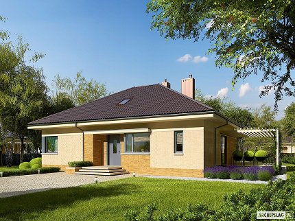 Wizualizacja projektu domu Flo III