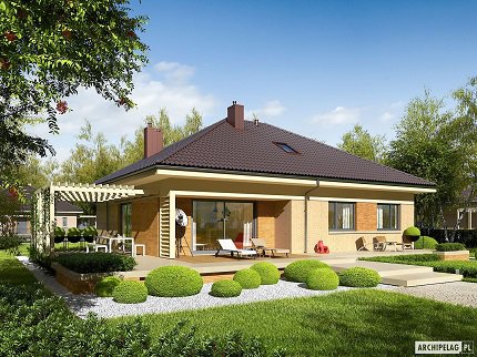 Wizualizacja projektu domu Flo III