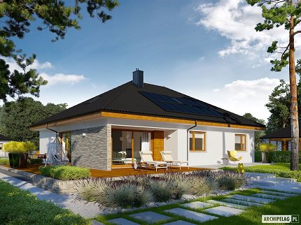 Wizualizacja projektu domu Astrid (mała) II G2 ENERGO PLUS