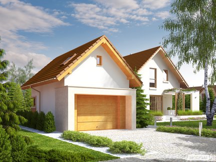 Wizualizacja projektu garażu G15