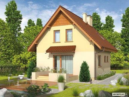 Wizualizacja projektu domu Beatka