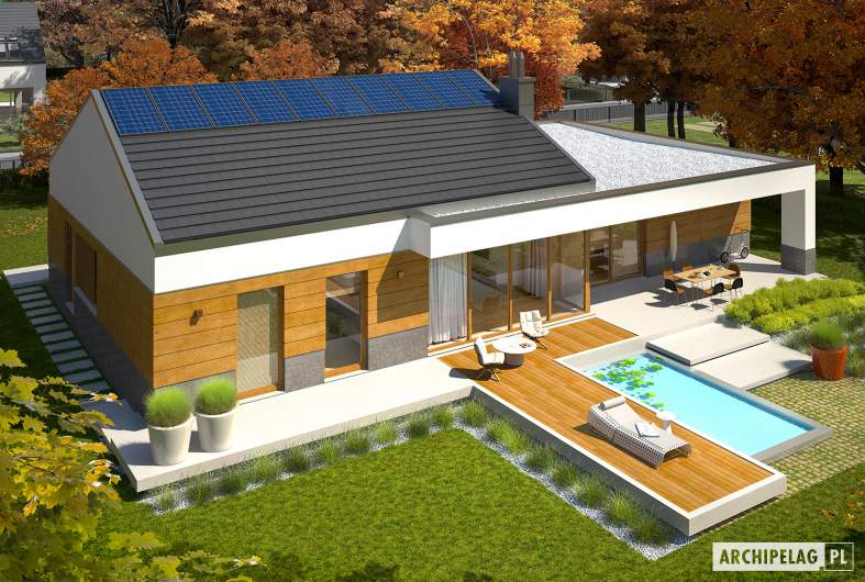 Projekt domu EX 11 G2 (wersja D) ENERGO PLUS - animacja projektu