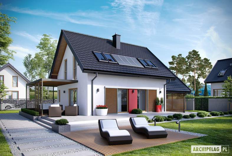 Projekt domu Lea II (z wiatą) - animacja projektu