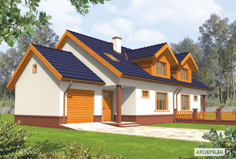 Projekt domu Melka G1 (bliźniak) - animacja projektu